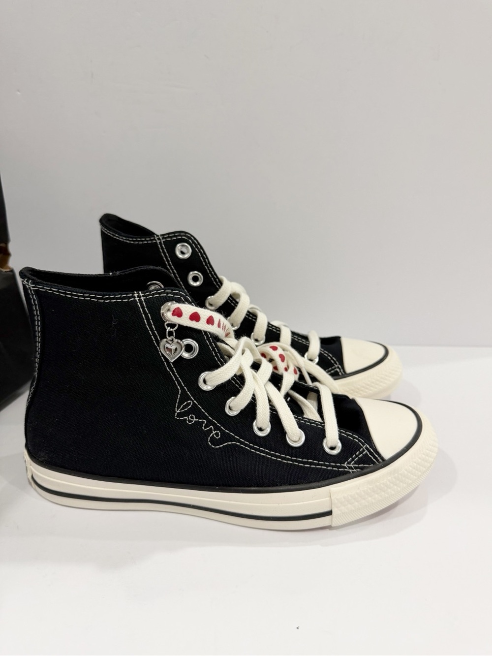 Converse Women's Chuck Taylor All Star Valentine's Day High Top Casual Sneakers - Picture 2 of 12